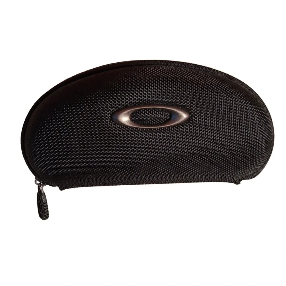 Oakley Clamshell Eyewear Case Black Hard Shell Zipper Glasses Sunglasses